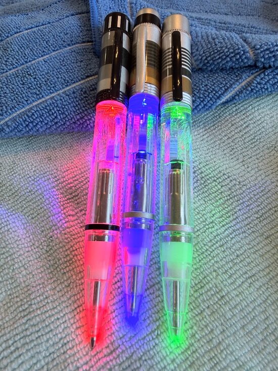 Bioworld Other - Star Wars Light Saber Pens SET OF 3. Pens LIGHT UP. Vader, Skywalker & OBI-1